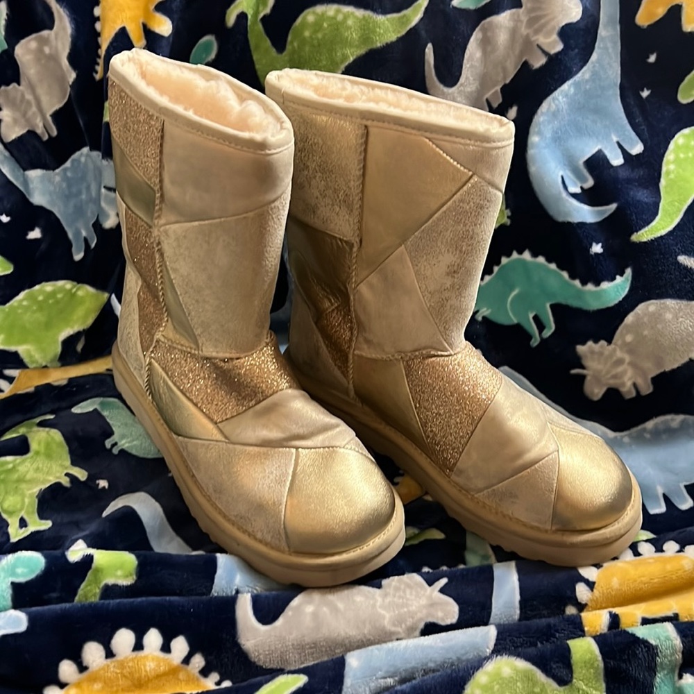 Ugg gold boots size 9